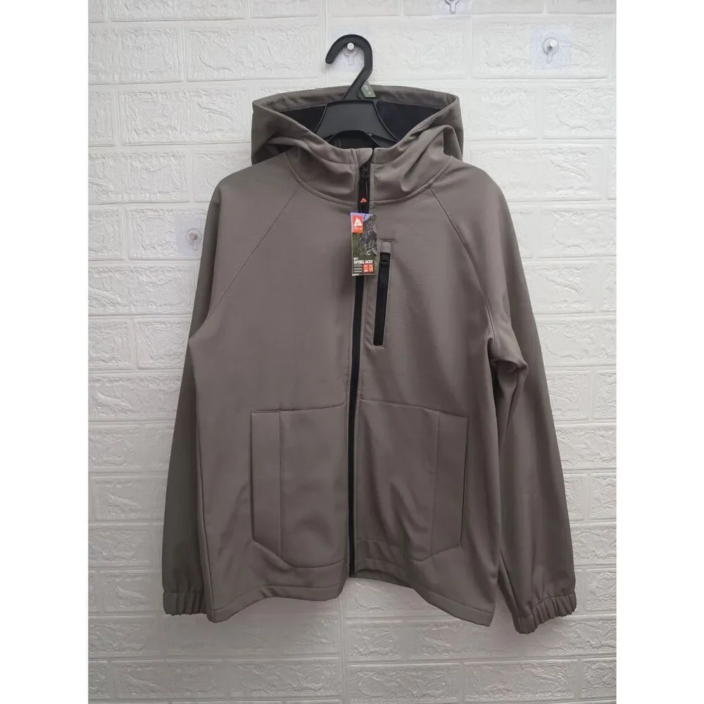Ozark Trail Big Boys Hooded Softshell Jacket Lightweight Size XL 14/16, New
